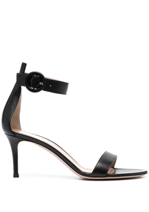 Gianvito Rossi Portofino 70mm leather sandals - Black