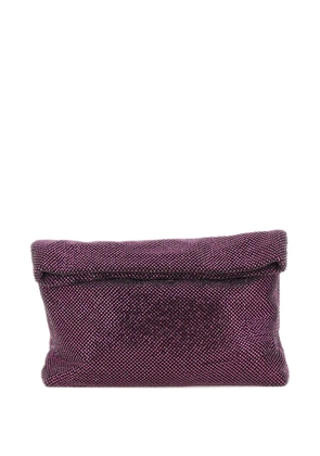 TWENTY FOURHAITCH Dunham rhinestone-embellished clutch bag - Purple