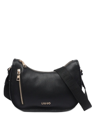 LIU JO logo zip shoulder bag - Black