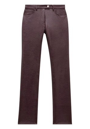 Courrèges Re-Edition vinyl trousers - Brown