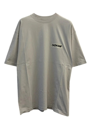 Balenciaga logo-detail T-shirt - Grey