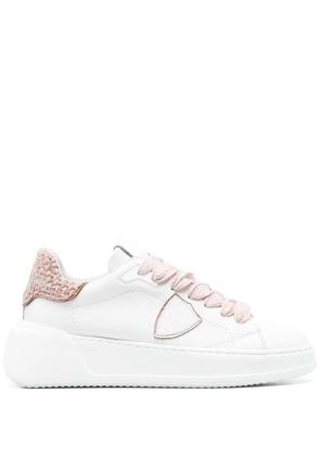 Philippe Model Paris Tres Temple leather sneakers - White