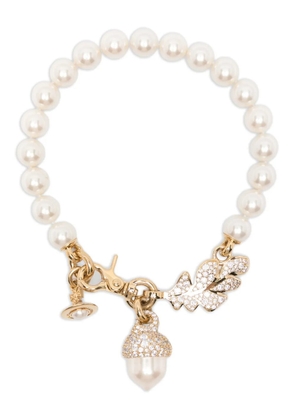 Vivienne Westwood pearl embellished pendant necklace - White