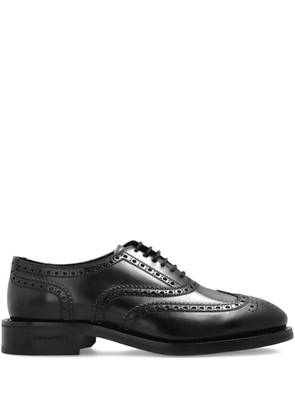 DSQUARED2 brogue-style leather Oxford shoes - Black