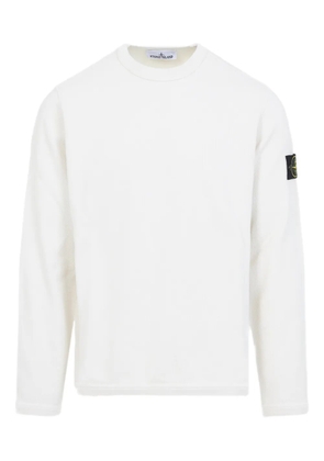 Stone Island logo-detail sweater - White