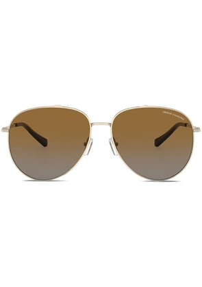 Armani Exchange pilot-frame sunglasses - Gold