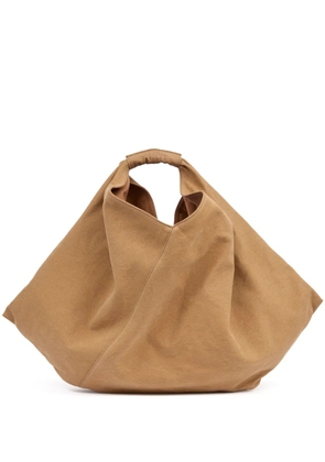 MM6 Maison Margiela Japanese draped shoulder bag - Brown