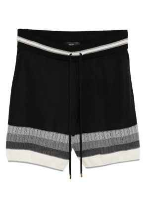 AMIRI striped knitted shorts - Black