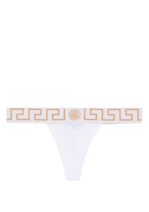 Versace Greca Border thong - White