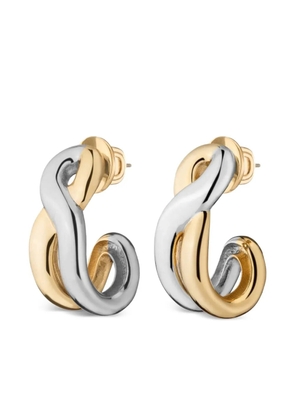 DEMARSON New York Odell twisted hoop earrings - Silver