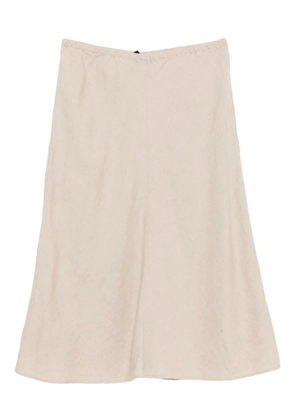 Eileen Fisher a-line linen skirt - Neutrals