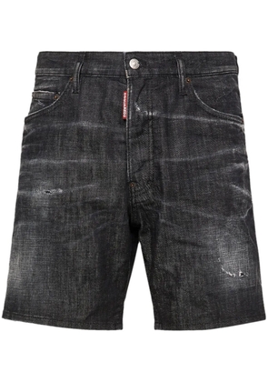 DSQUARED2 distressed-effect denim shorts - Black