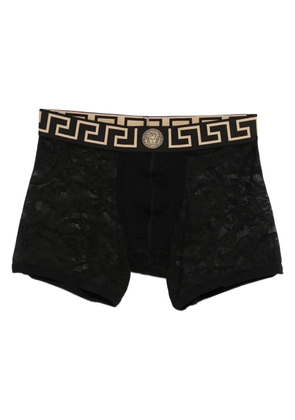 Versace logo-pattern boxers - Black