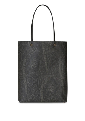 ETRO paisley-print open-top tote bag - Black