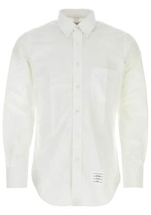 Thom Browne logo-appliqué shirt - White