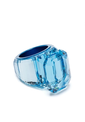 Swarovski Lucent crystal cocktail ring - Blue