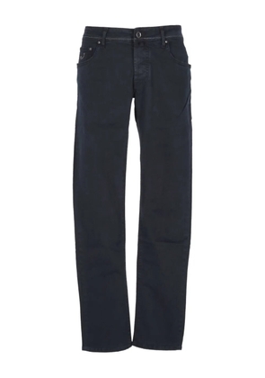 Jacob Cohën logo-patch jeans - Blue