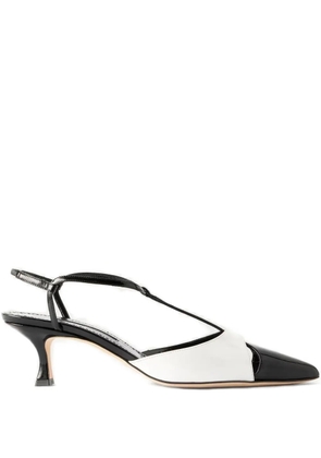 Manolo Blahnik Turgimod T-strap pointed pumps - Black