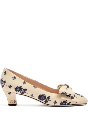 Valentino Garavani 45mm Bowow Décolleté pumps - Neutrals