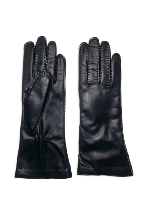 Restelli leather gloves - Black