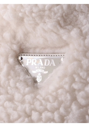 Prada Pre-Owned Convertible Open Wool and Cashmere Medium tote bag - White