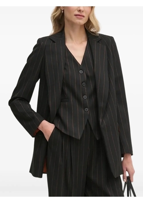 Sandro Ferrone pinstripe single-breasted blazer - Black
