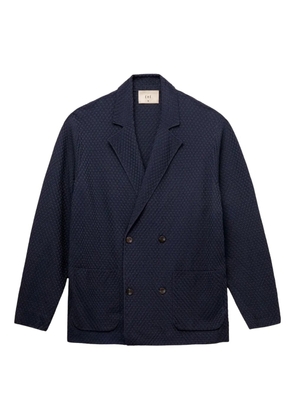 CHÉ Garcia double-breasted textured blazer - Blue