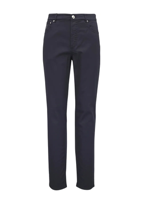 Brunello Cucinelli five-pocket chino trousers - Blue