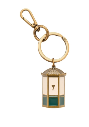 AMI Paris heart kiosk keyring - Neutrals