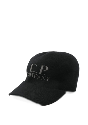 C.P. Company intarsia-logo cap - Black