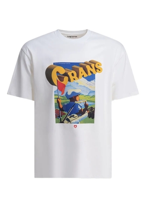 VIETTI MERCHANDISE Poster Crans graphic tee - White