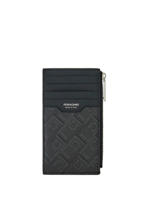 Ferragamo monogram-pattern wallet - Black