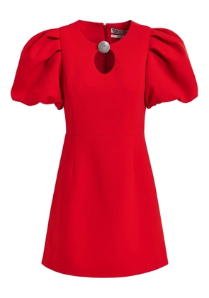 Essentiel Antwerp puff-sleeve jewel-embellished mini dress - Red