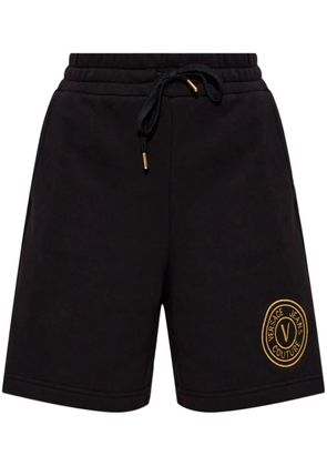 Versace Jeans Couture embroidered logo shorts - Black