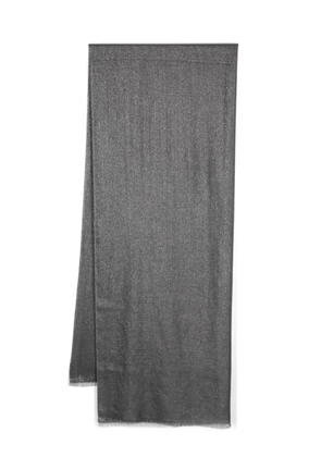Brunello Cucinelli glitter-detailed scarf - Grey