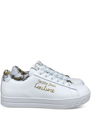 Versace Jeans Couture logo-print sneakers - White