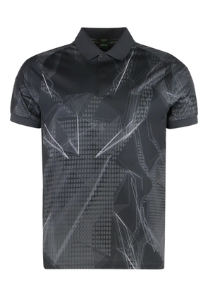BOSS Paddy graphic-print polo shirt - Black