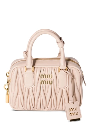 Miu Miu mini Arcadie matelassé leather bag - Pink