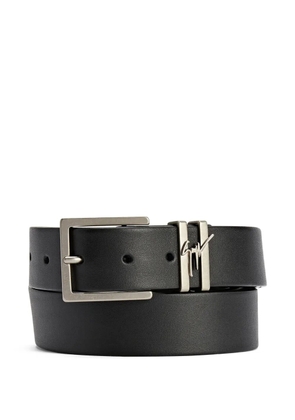 Giuseppe Zanotti Teodore metal-buckle leather belt - Black