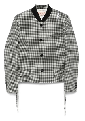 Marni gingham-pattern jacket - Black