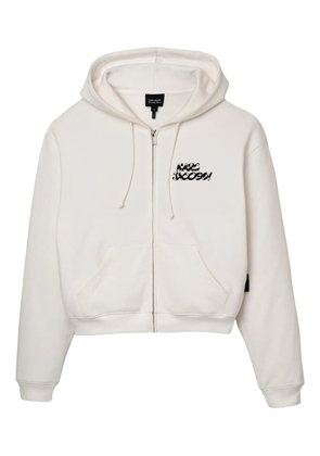 Marc Jacobs dice-print zip-up hoodie - White