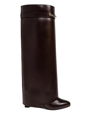 Givenchy point-toe gold-tone boots - Brown