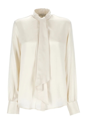 Antonelli bow-detail shirt - Neutrals