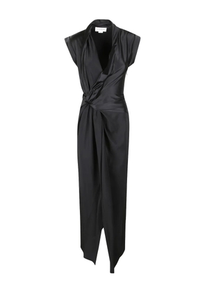 Victoria Beckham asymmetric midi dress - Black