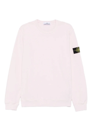 Stone Island logo-patch crew-neck sweatshirt - Pink