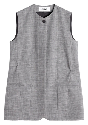 Lanvin round neck waistcoat - Grey