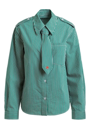 Essentiel Antwerp striped-pattern shirt - Green