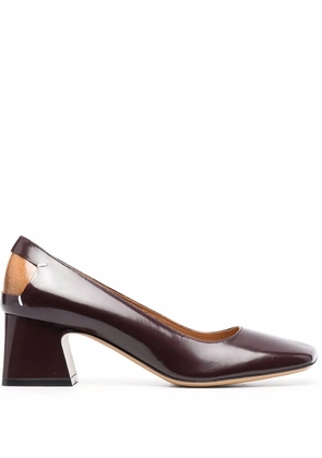 Maison Margiela Décortiqué 60mm four-stitch pumps - Red