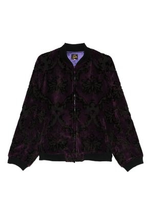 Needles floral bomber jacket - Purple