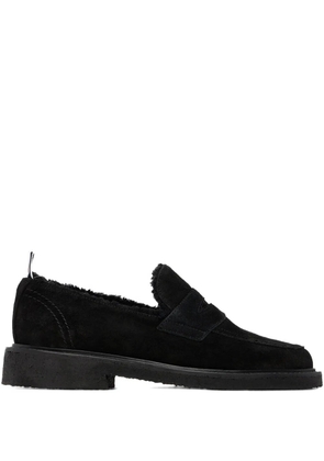 Thom Browne suede penny loafers - Black